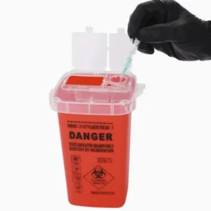 sharps safe disposal container